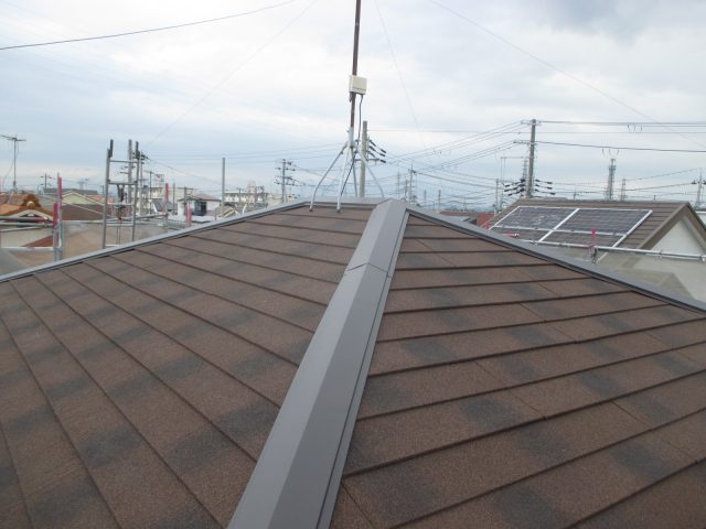 姫路市のカバー工事後のディプロマット屋根